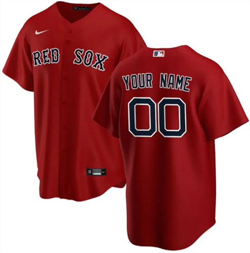 Men's Red Sox Red ACTIVE PLAYER Custom Stitched MLB Jersey